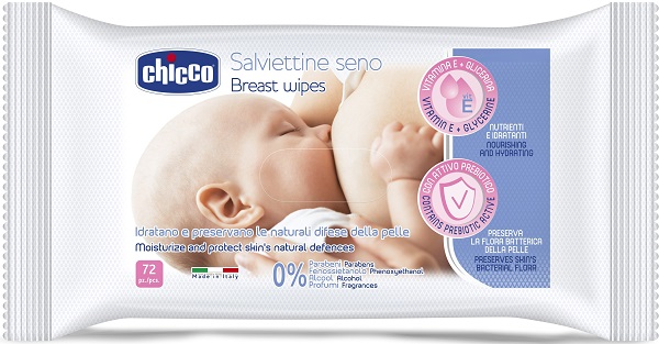 CHICCO SALVIETTE DETERGENTI PER IL SENO 72 PEZZI - maxifarmacia.it