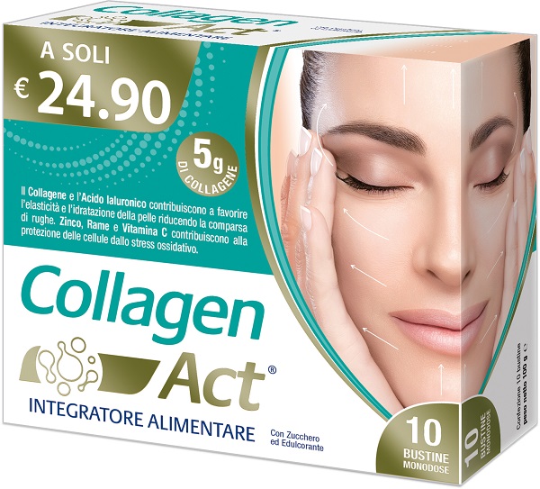 COLLAGEN ACT INTEGRATORE DA 10 BUSTINE MONODOSE - maxifarmacia.it