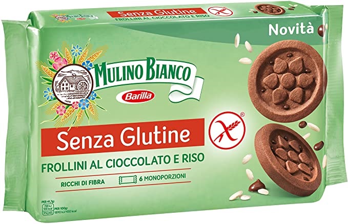 MULINO BIANCO SENZA GLUTINE FROLLINI AL CIOCCOLATO E RISO 6 MONOPORZIONI DA 41,66 G - maxifarmacia.it