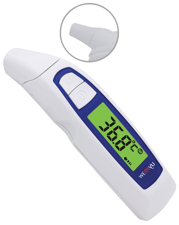 TERMOMETRO FRONTE ORECCHIO OGGETTI WECAREYU FEVER MULTIUSE 1 PEZZO - maxifarmacia.it