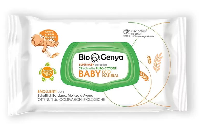 BIOGENYA ECO NATURAL BABY COTONE 72 PEZZI - maxifarmacia.it