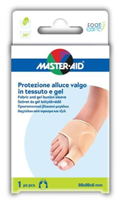 PROTEZIONE IN GEL E TESSUTO MASTER-AID FOOTCARE PER ALLUCE VALGO 1 PEZZO D5 - maxifarmacia.it