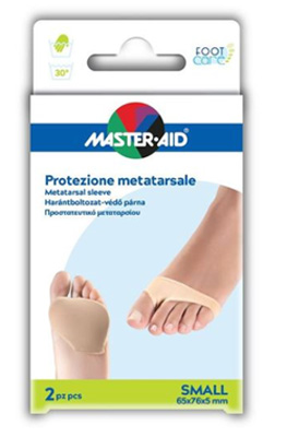 PROTEZIONE IN GEL E TESSUTO  MASTER-AID FOOTCARE PER METATARSO SMALL 2 PEZZI G2 - maxifarmacia.it