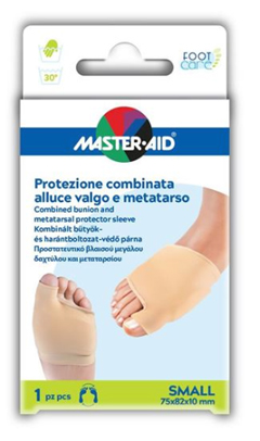 PROTEZIONE MASTER-AID FOOTCARE PER ALLUCE VALGO E METATARSO SMALL 1 PEZZO D7 - maxifarmacia.it