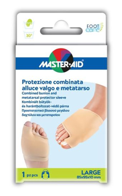 PROTEZIONE MASTER-AID FOOTCARE PER ALLUCE VALGO E METATARSO LARGE 1 PEZZO D8 - maxifarmacia.it