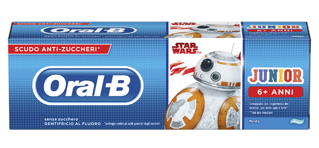 ORALB KIDS STAR WARS DENTIFRICIO 6+ 75 ML - maxifarmacia.it
