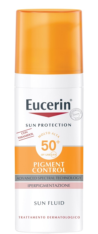 EUCERIN SUN PROTECTION SPF 50+ PIGMENT CONTROL SUN FLUID 50 ML - maxifarmacia.it