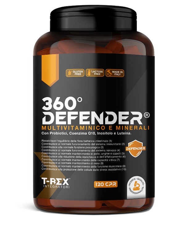 T-REX INTEGRATORI 360 DEFENDER 120 COMPRESSE DA 1,2 G - maxifarmacia.it