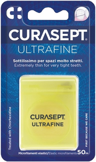 CURASEPT ULTRAFINE FILO INTERDENTALE NON CERATO CLOREXIDINA - maxifarmacia.it