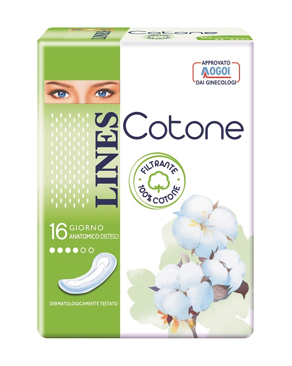 LINES COTONE NON ULTRA ANATOMICI DISTESI 16 PEZZI - maxifarmacia.it