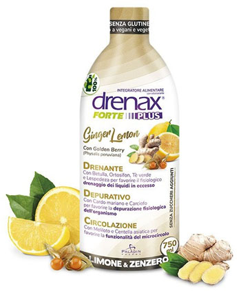 DRENAX FORTE PLUS GINGER LEMON 750 ML - maxifarmacia.it
