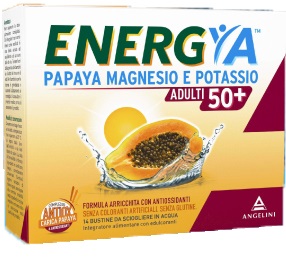ENERGYA PAPAYA MAGNESIO E POTASSIO ADULTI 50+ DA 14 BUSTINE - maxifarmacia.it