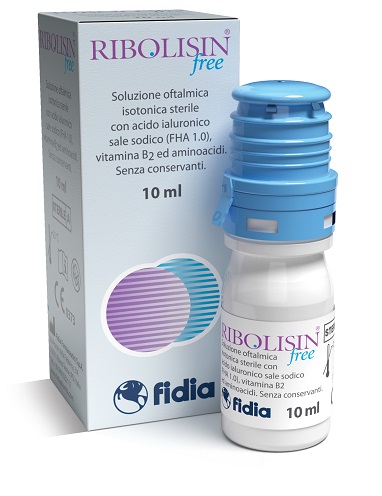 COLLIRIO SOLUZIONE OFTALMICA RIBOLISIN FREE 10 ML - maxifarmacia.it