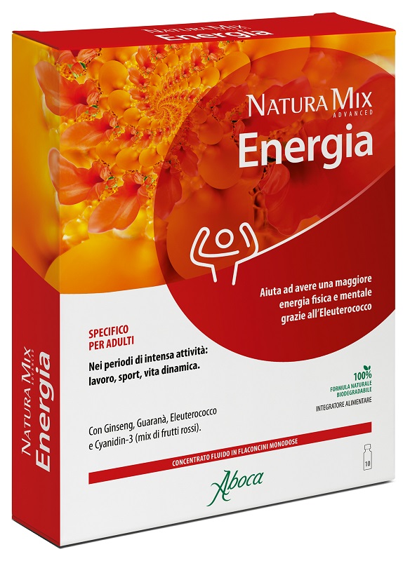 ABOCA NATURA MIX ADVANCED ENERGIA 10 FLACONCINI DA 15 G - maxifarmacia.it