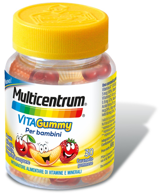 MULTICENTRUM VITAGUMMY 30 CARAMELLE GOMMOSE - maxifarmacia.it
