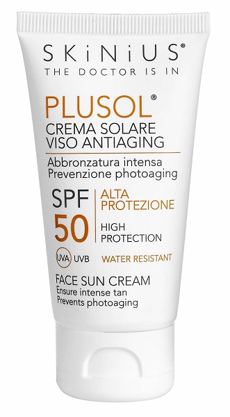 PLUSOL CREMA SOLARE VISO SPF50 50 ML - maxifarmacia.it