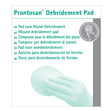 TAMPONE STERILE MONOUSO PRONTOSAN DEBRIDEMENT PAD IN POLIESTERE/POLIPROPILENE ASSORBENTE SPESSORE 3 MM SUPERFICIE 74,75 CMQ MISURA 9X13 CM 10 PEZZI - maxifarmacia.it