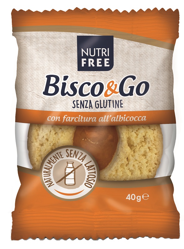 NUTRIFREE BISCO&GO CON FARCITURA ALL'ALBICOCCA 40 G - maxifarmacia.it