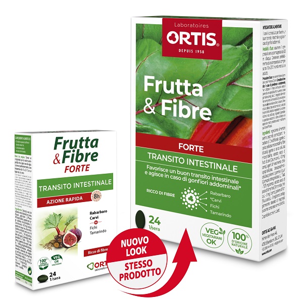 FRUTTA & FIBRE FORTE 24 COMPRESSE - maxifarmacia.it
