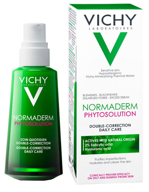 VICHY NORMADERM PHYTOSOLUTION TRATTAMENTO QUOTIDIANO DOPPIA AZIONE  50ml - maxifarmacia.it