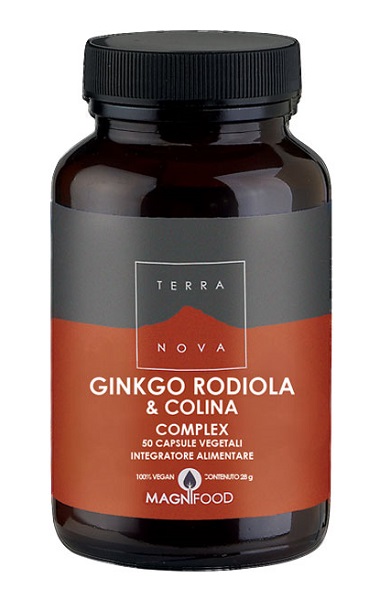 TERRANOVA GINKGO/RODIOLA/COLINA COMPLEX 50 CAPSULE - maxifarmacia.it