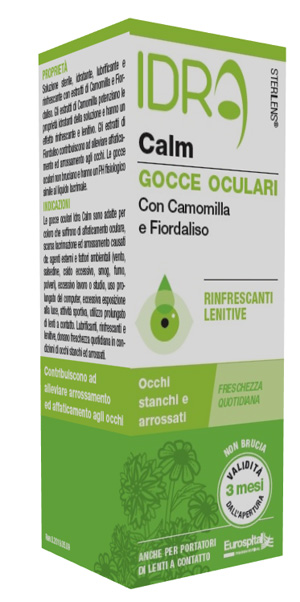 GOCCE OCULARI RINFRESCANTI STERILENS IDRA CALM CAMOMILLA E FIORDALISO 10 ML - maxifarmacia.it