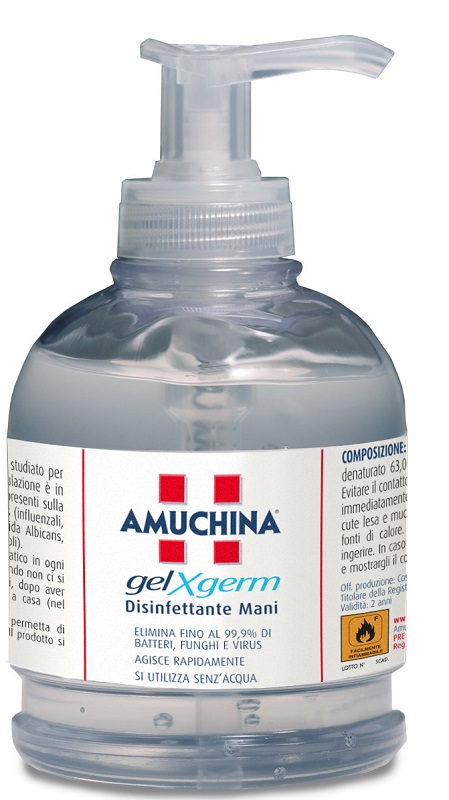 AMUCHINA GEL X-GERM DISINFETTANTE MANI 250 ML - maxifarmacia.it