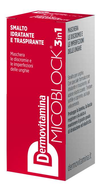 DERMOVITAMINA MICOBLOCK 3 IN 1 SMALTO IDRATANTE E TRASPIRANTE ROSSO 5 ML - maxifarmacia.it