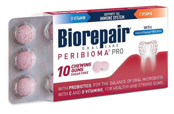 BIOREPAIR PERIBIOMA GOMME MASTICABILI 10 COMPRESSE DA 1,2 G - maxifarmacia.it
