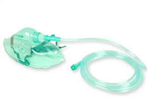 MASCHERA OSSIGENOTERAPIA PER ADULTO CONCENTRAZIONE MEDIA IN PVC TUBO PVC DIAMETRO ESTERNO 5,5MM DIAMETRO INTERNO 3MM LUNGHEZZA 200CM - maxifarmacia.it