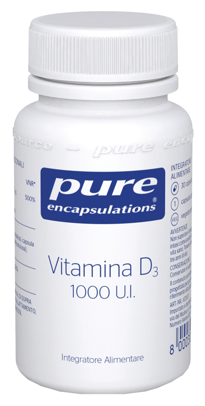 PURE ENCAPSULATIONS VITAMINA D3 30 CAPSULE - maxifarmacia.it