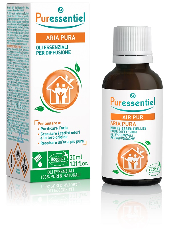 PURESSENTIEL MISCELA PER DIFFUSIONE ARIA PURA CERTIFICATA ECOCERT 30 ML - maxifarmacia.it