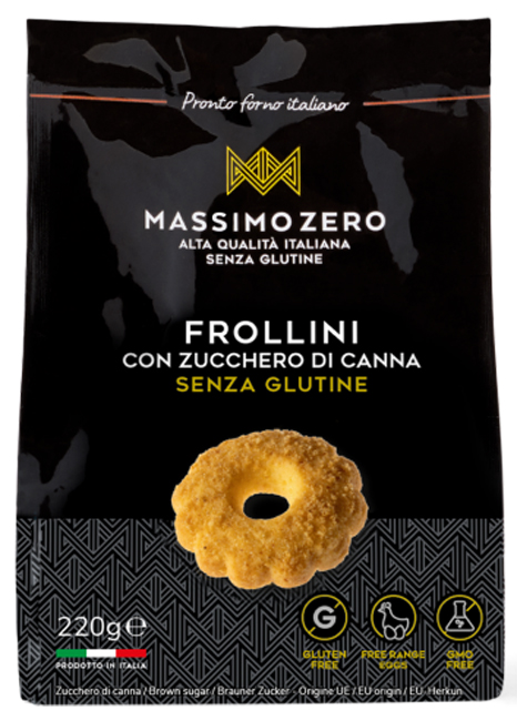 MASSIMO ZERO FROLLINI ZUCCHERO DI CANNA 220 G - maxifarmacia.it