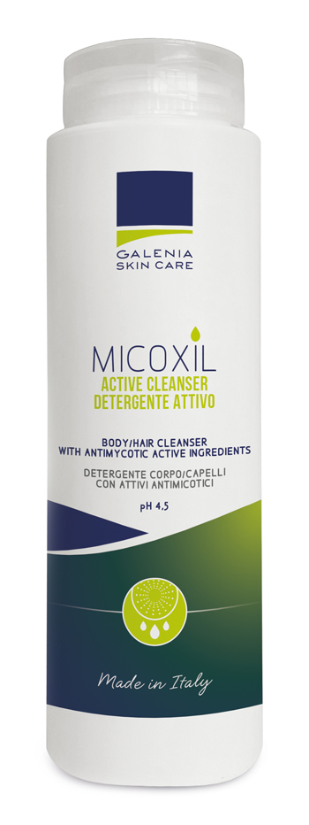 MICOXIL ACTIVE CLEANSER DETERGENTE PER CORPO E CAPELLI PH 4,5 250 ML - maxifarmacia.it
