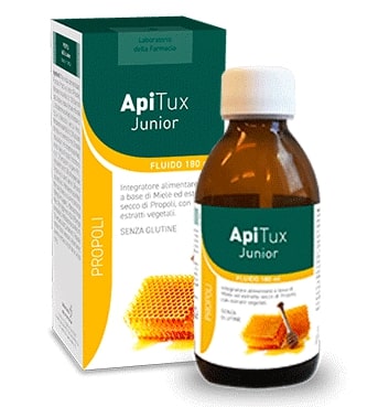 LABORATORIO DELLA FARMACIA APITUX JUNIOR FLUIDO 180 ML LINEA PROPOLI - maxifarmacia.it