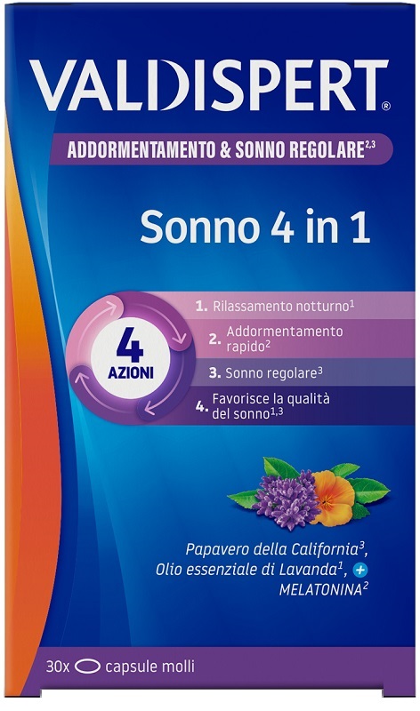 VALDISPERT SONNO 4 IN 1 30 CAPSULE MOLLI - maxifarmacia.it