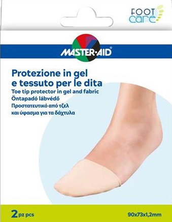 PROTEZIONE IN GEL E TESSUTO MASTER-AID FOOTCARE PUNTA DEI PIEDI 2 PEZZI C16 - maxifarmacia.it