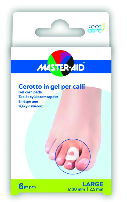CEROTTO PROTEZIONE CALLI MASTER-AID FOOTCARE IN GEL LARGE 6 PEZZI B11 - maxifarmacia.it