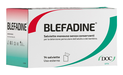 BLEFADINE 14 SALVIETTE MONOUSO PER DETERSIONE PERIOCULARE - maxifarmacia.it