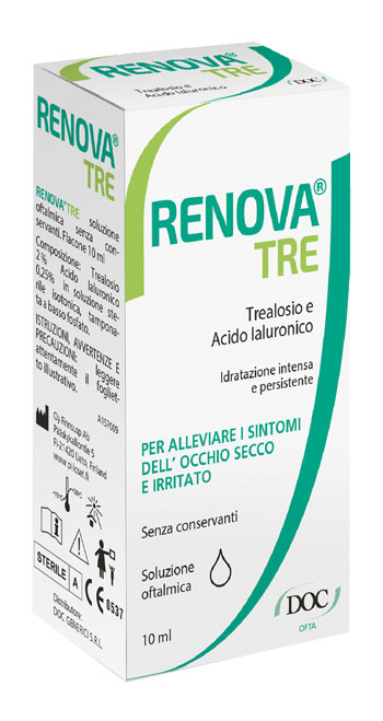 RENOVA TRE COLLIRIO A BASE DI TREALOSIO E ACIDO IALURONICO 10 ML SENZA CONSERVANTI - maxifarmacia.it