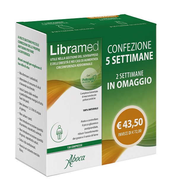 ABOCA LIBRAMED TRATTAMENTO 5 SETTIMANE 138 + 84 COMPRESSE - maxifarmacia.it
