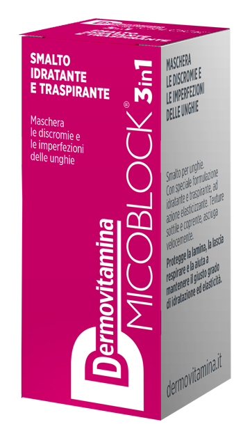 DERMOVITAMINA MICOBLOCK 3 IN 1 SMALTO IDRATANTE E TRASPIRANTE FUCSIA 5 ML - maxifarmacia.it