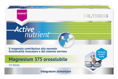 THEISS ACTIVE NUTRIENT MAGNESIUM 375 14 STICK OROSOLUBILI - maxifarmacia.it