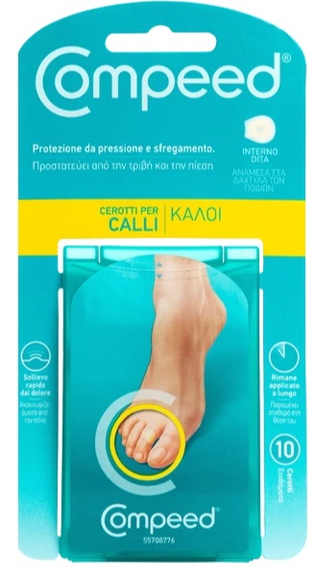 COMPEED 10 CEROTTI PER CALLI INTERNO DITA - maxifarmacia.it