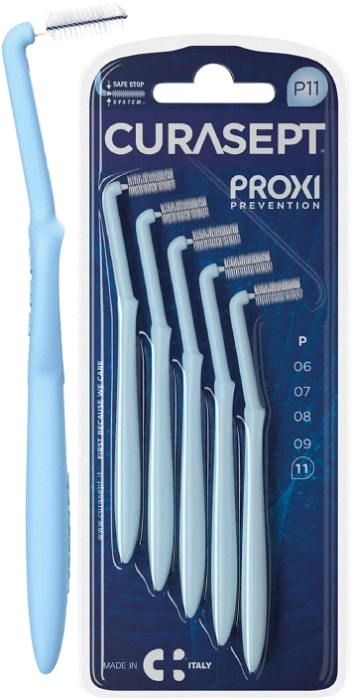 CURASEPT PROXI ANGLE P11 AZZURRO/LIGHT BLUE 5 PEZZI - maxifarmacia.it