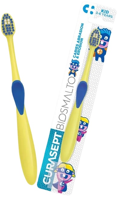 CURASEPT SPAZZOLINO BIOSMALTO KIDS 3-6 ANNI - maxifarmacia.it
