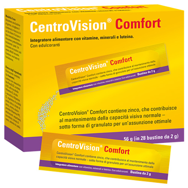 CENTROVISION COMFORT 28 BUSTINE GUSTO ARANCIA - maxifarmacia.it