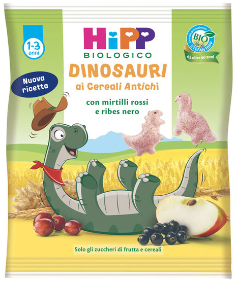 HIPP BIO DINOSAURI CEREALI ANTICHI 30 G - maxifarmacia.it