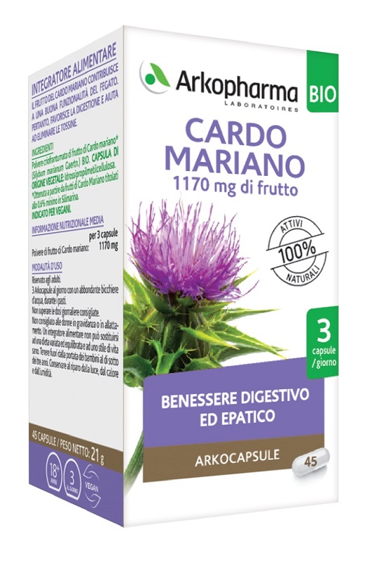 ARKO CAPSULE CARDO MARIANO 45 CAPSULE BIO - maxifarmacia.it