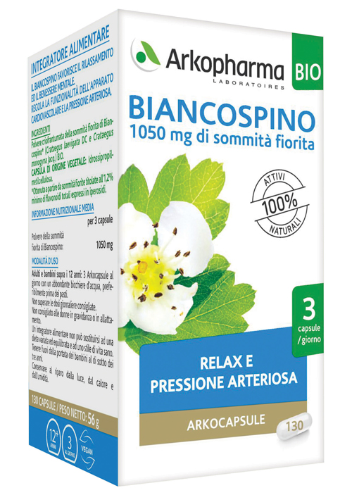 ARKO CAPSULE BIANCOSPINO BIO 45 CAPSULE - maxifarmacia.it